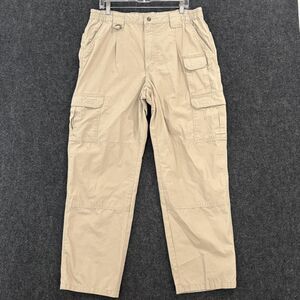 Propper Pants Mens 38x32 Khaki Tactical Cargo Polyester Cotton Ripstop Outdoor